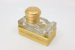 V0041 Antikes Tintenfass Encrier Louis XVI-Stil ~1900