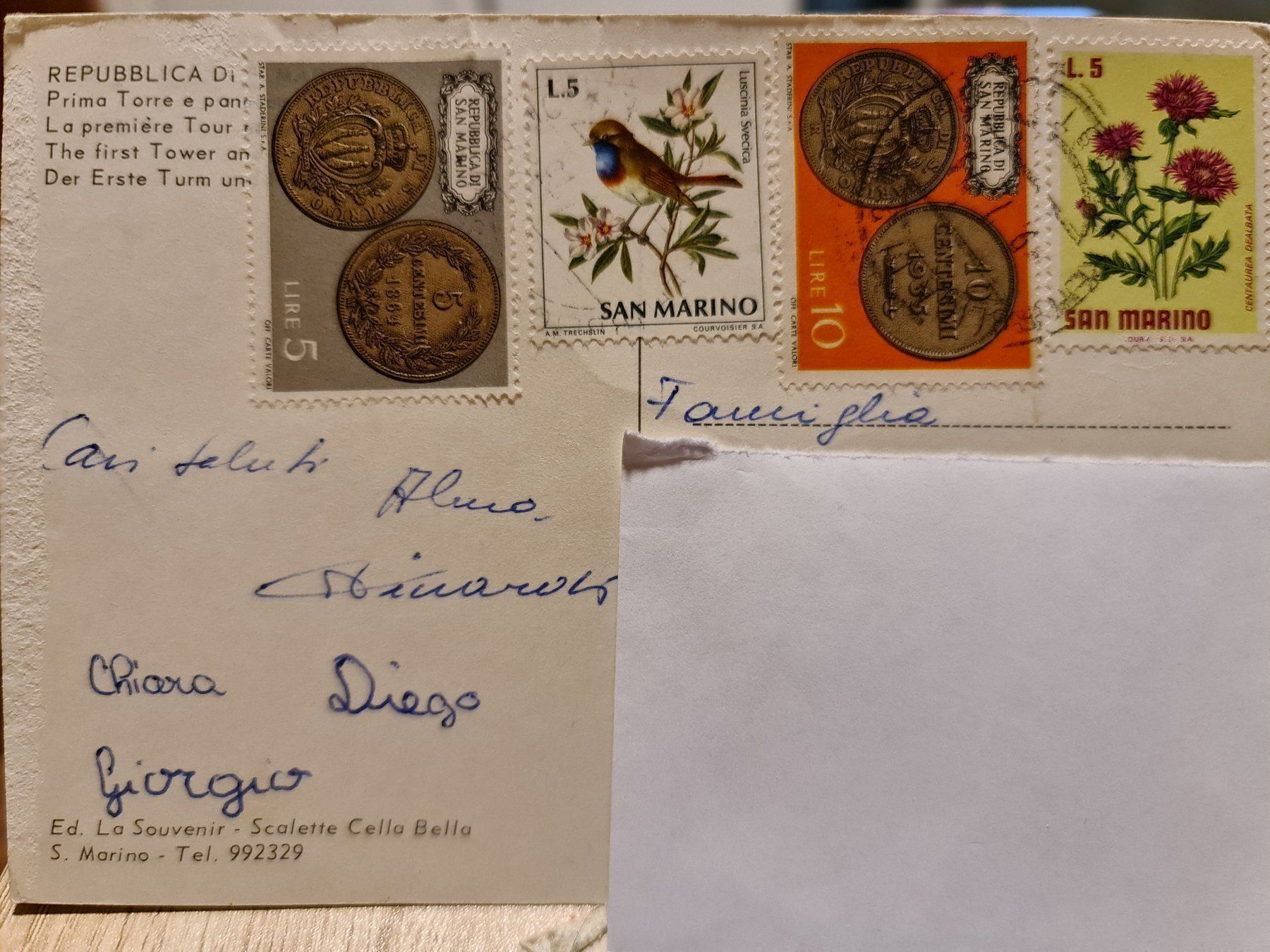 Cartoline postali: Ansichtskarte San Marino – Usato da Dintikon venduto da Vexi 1