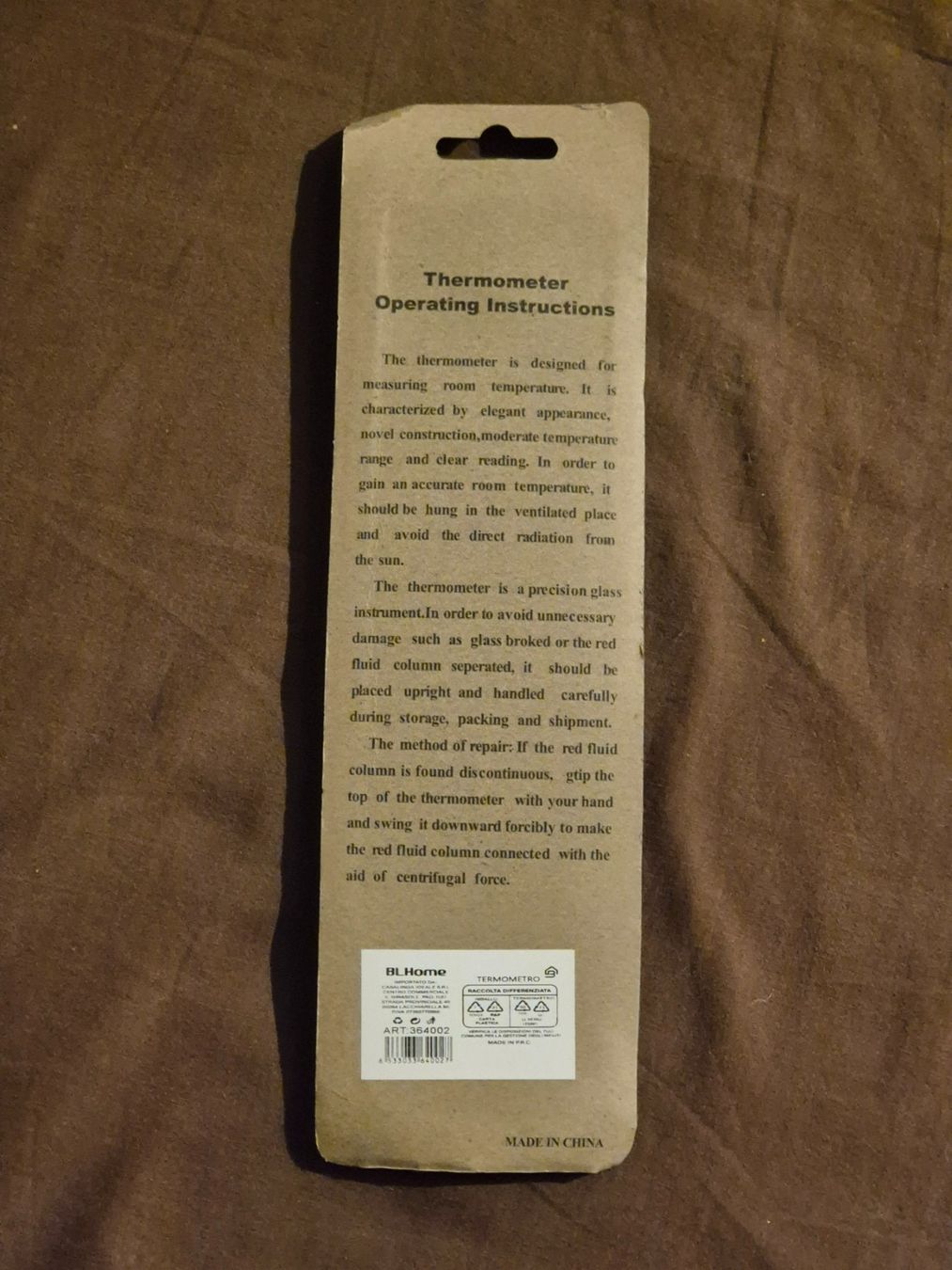 Altro per la casa: Neues hölzernes Außenthermometer – Nuovo e nell'imballaggio originale da Losone venduto da bal_gfp6 3