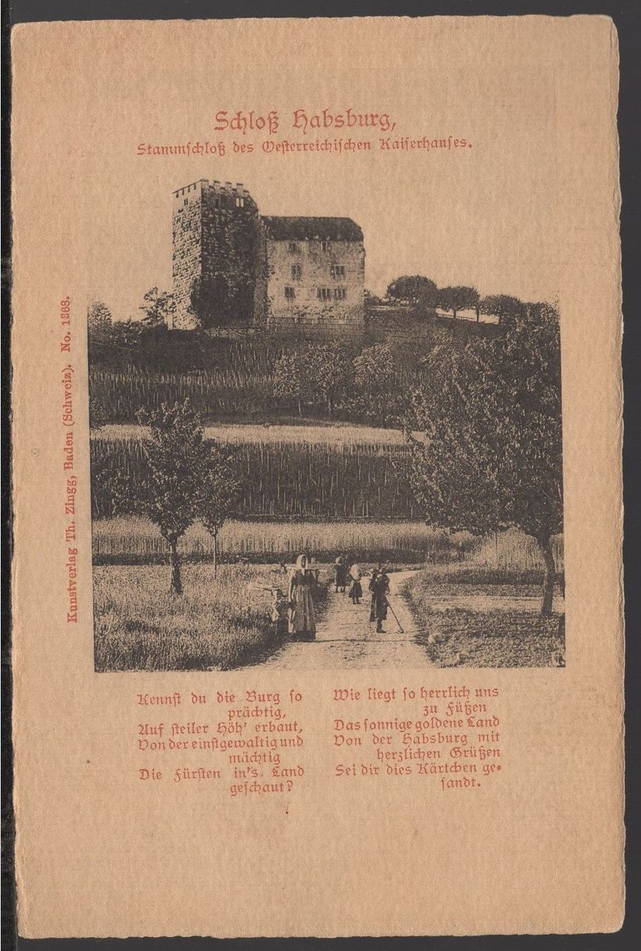 Ansichtskarten: Schloss Hababurg – Gebraucht aus Aarau von kufi44