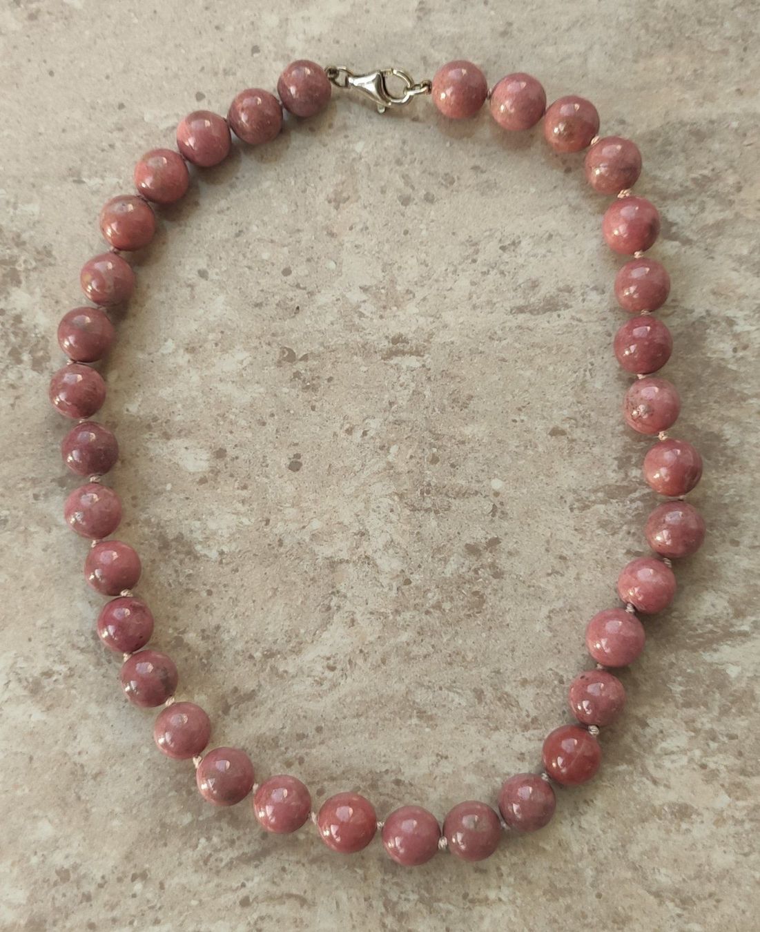 Catenine: Rhodonit Halskette / Silber 925 – Nuovo (secondo la descrizione) da Miège venduto da gitarro68