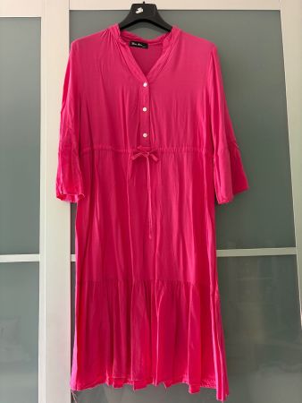 Summer Dress - Size L - Cotton and Viscose