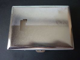 Zigarettenetui  Silbrig Metall