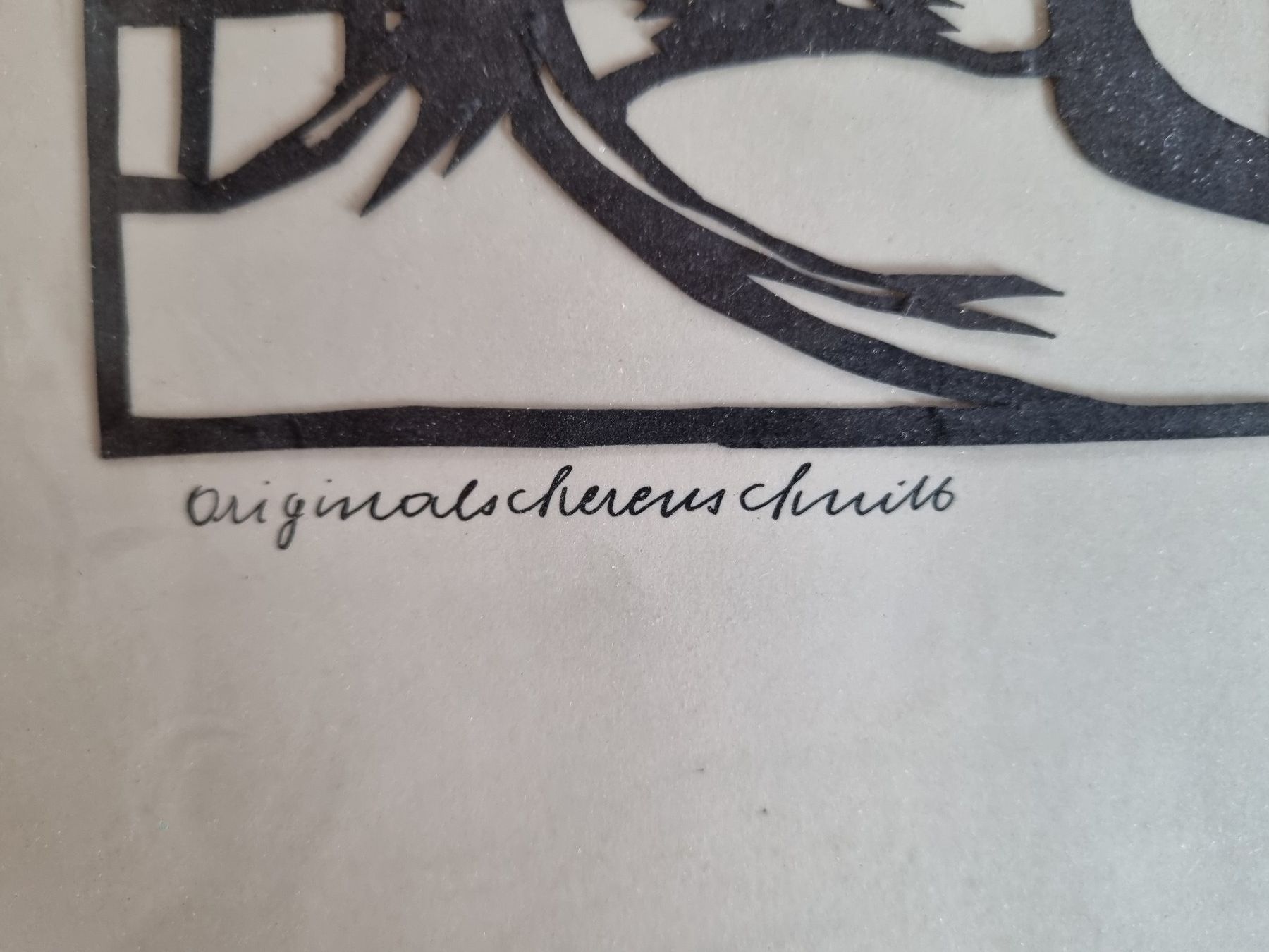 Grafica & Litografie: Original Scherenschnitt von Albert Fehlmann, signiert! – Usato da Trachslau venduto da bastet06 1