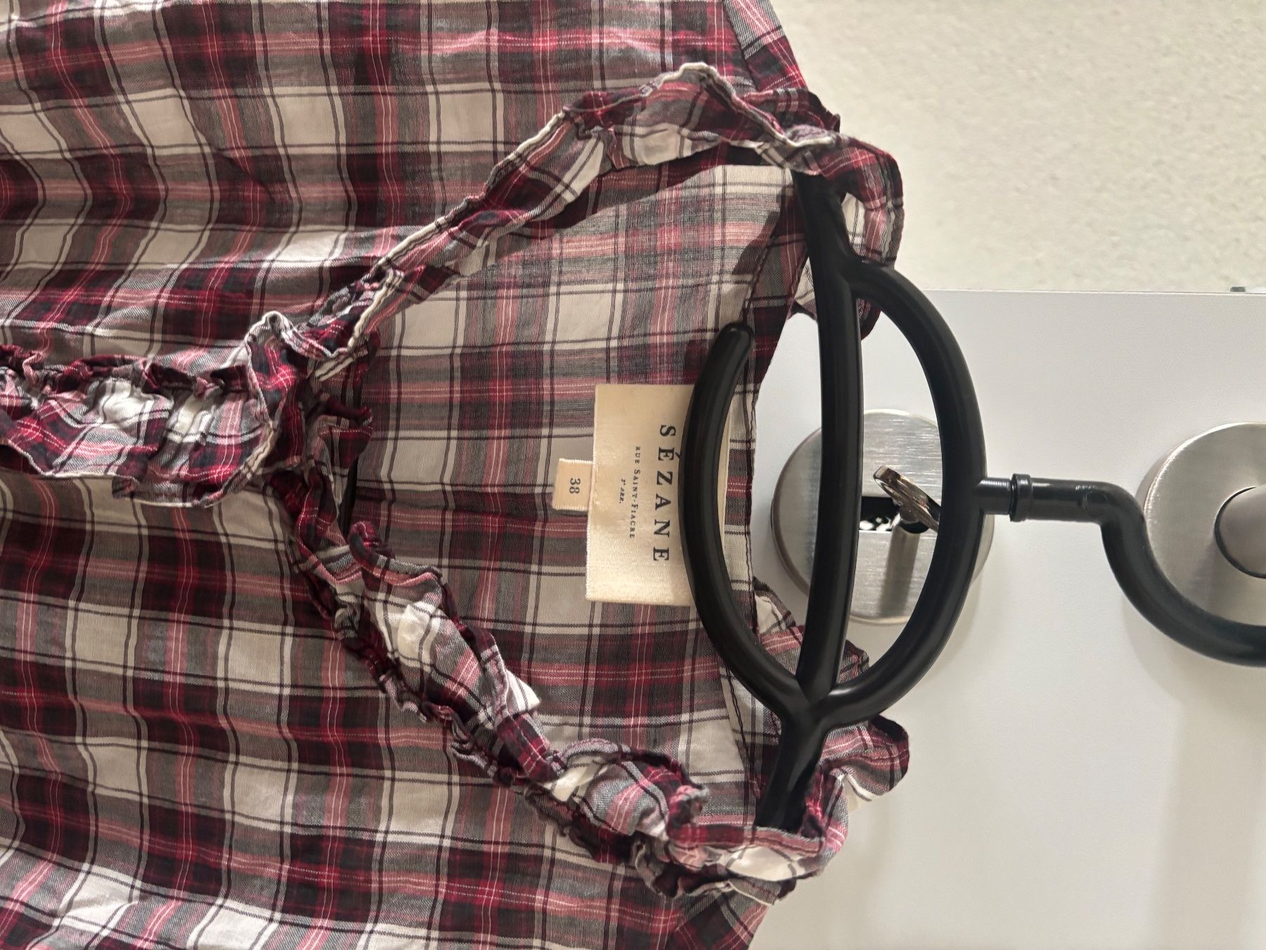 Sezane Camicette: Karriertes Sezane Hemd 100% Baumwolle – Usato da Winznau venduto da Lauralavera1 1