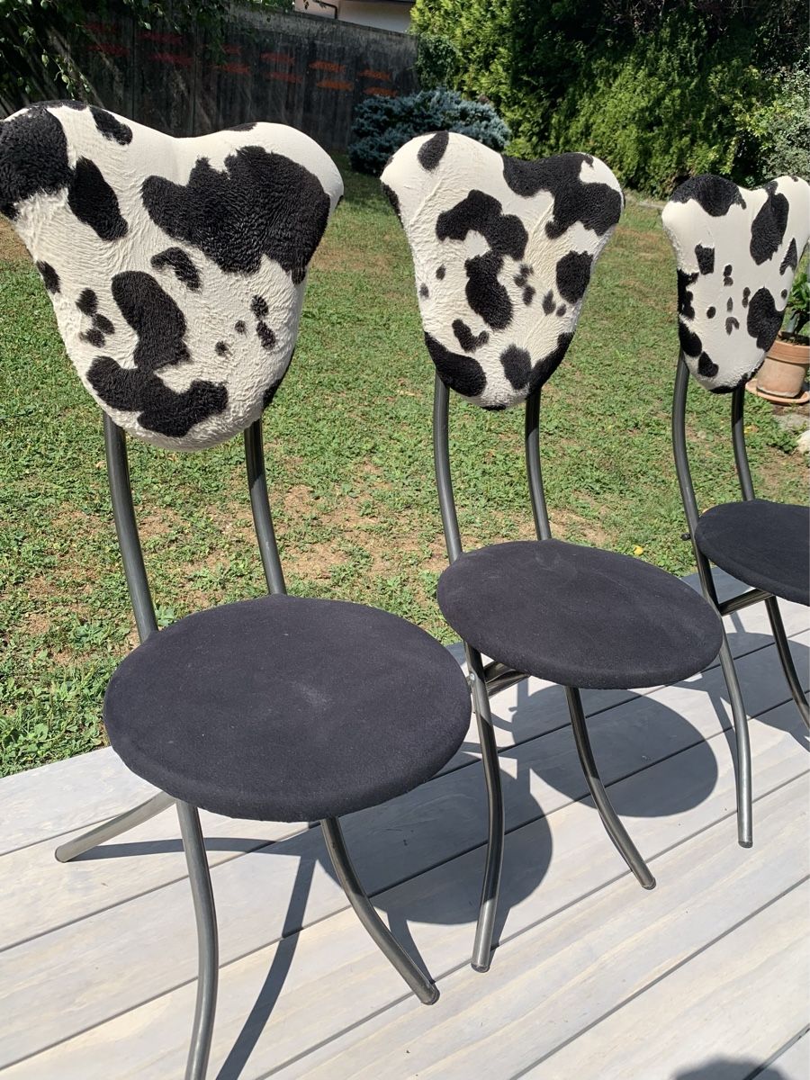 Stühle: 3 Designer-Klappstühle im Kuh-Look  – Gebraucht aus Lengnau BE von Beau32 2