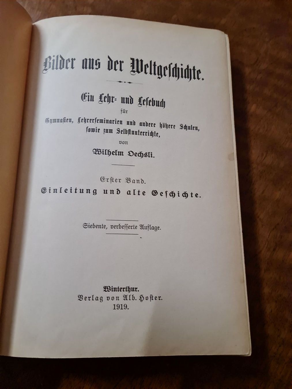 Bücher: Bilder aus der Weltgeschichte Band 1 – Gebraucht aus Erstfeld von Uhu1980 1