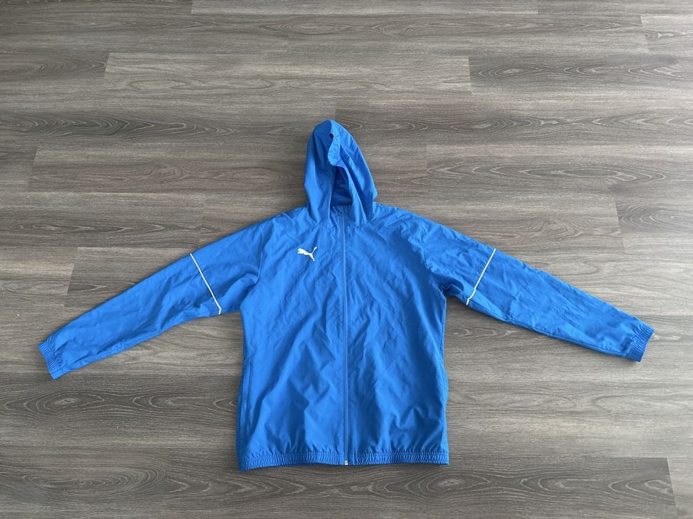 Puma teamGoal Core Regenjacke blau Grösse L (Gebraucht) in