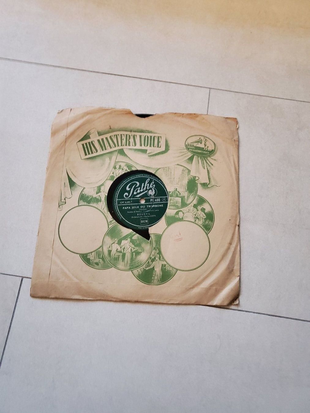 Dischi in vinile: Schellackplatte 1940  Pathé Bourvil  dirigent Marius Coste – Usato da Unterägeri venduto da 0alfa0 2