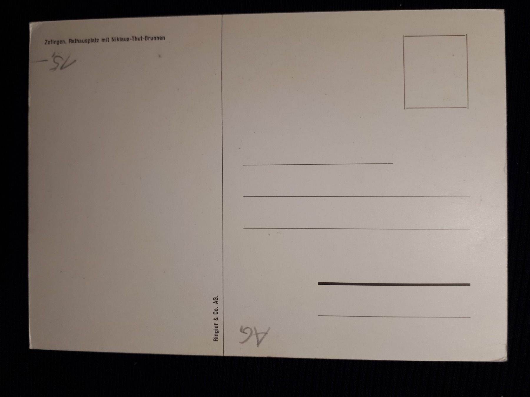 Cartoline postali: ZOFINGEN – Usato da Ponto Valentino venduto da giorgia06 1