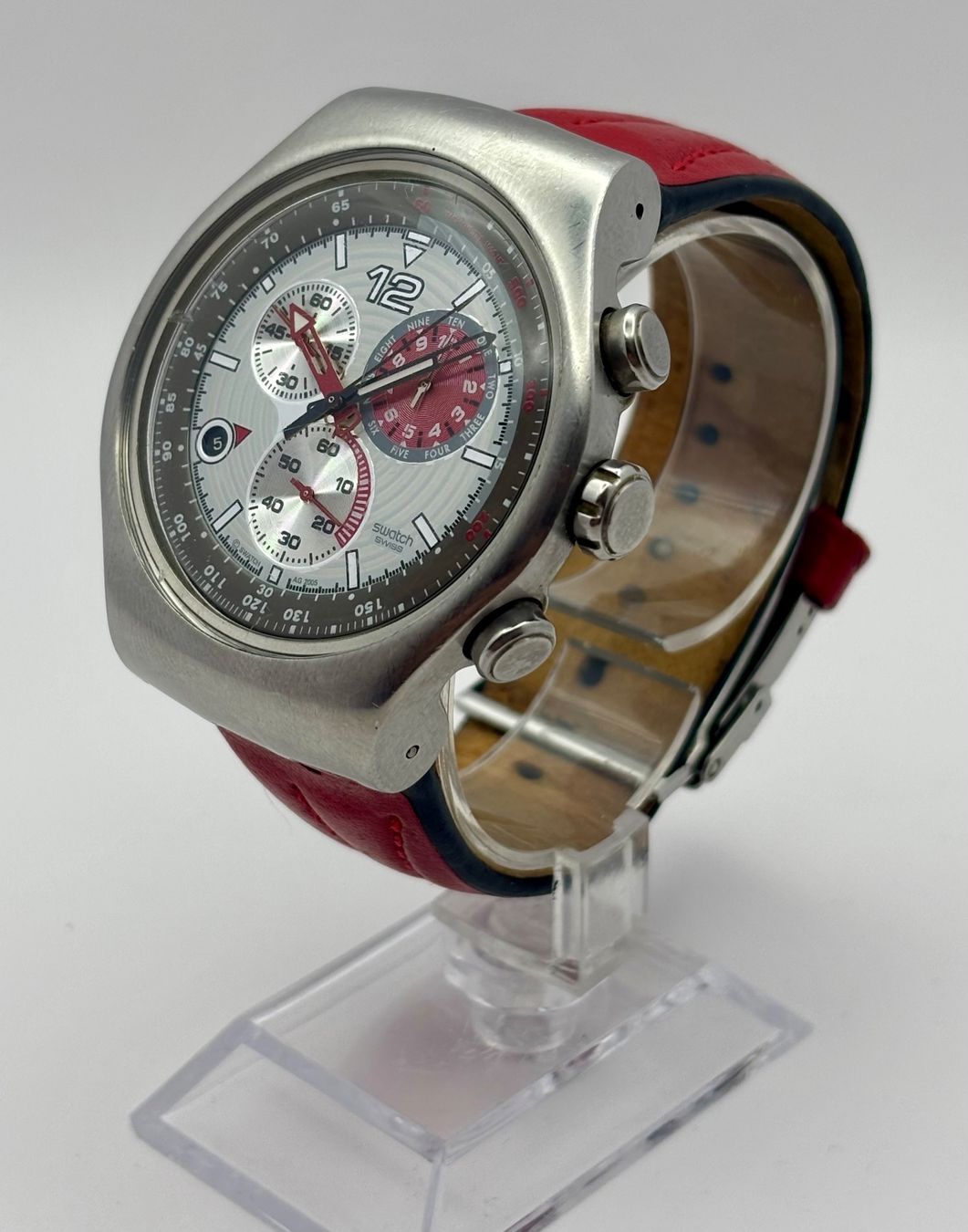 Swatch Orologi: Swatch Irony The Chrono "Red Storming" – Usato da Rorschach venduto da ZeitWerk.10 3