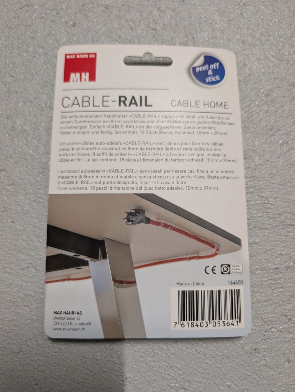Altro Materiale elettrico: Max Hauri Cable Home Kabelclips-Set – Nuovo e nell'imballaggio originale da Aesch BL venduto da TheDudelidude 1