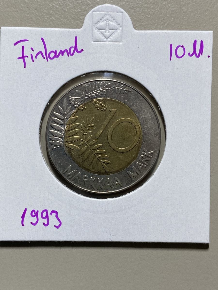 Alle Münzen: Finlande - 10 Markka - 1993 – Gebraucht aus Payerne von Mike1682