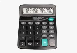 Rechenmaschine Tischrechner 12-Digit - Solar & Batterie
