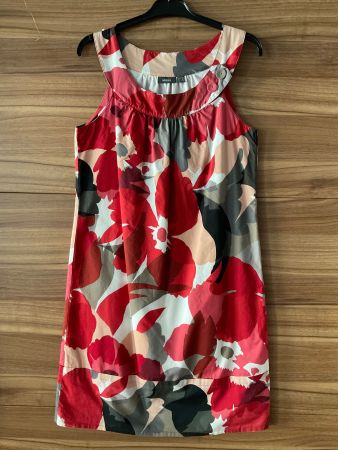 🌺 Mexx Sommerkleid Gr.38 mit rot/weissem Blumenprint Top 🌞