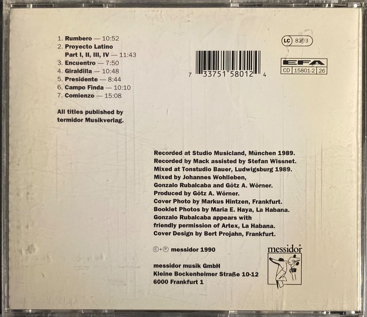 CDs: GONZALO RUBALCABA – Gebraucht aus Poliez-Pittet von Newtown-Records 1