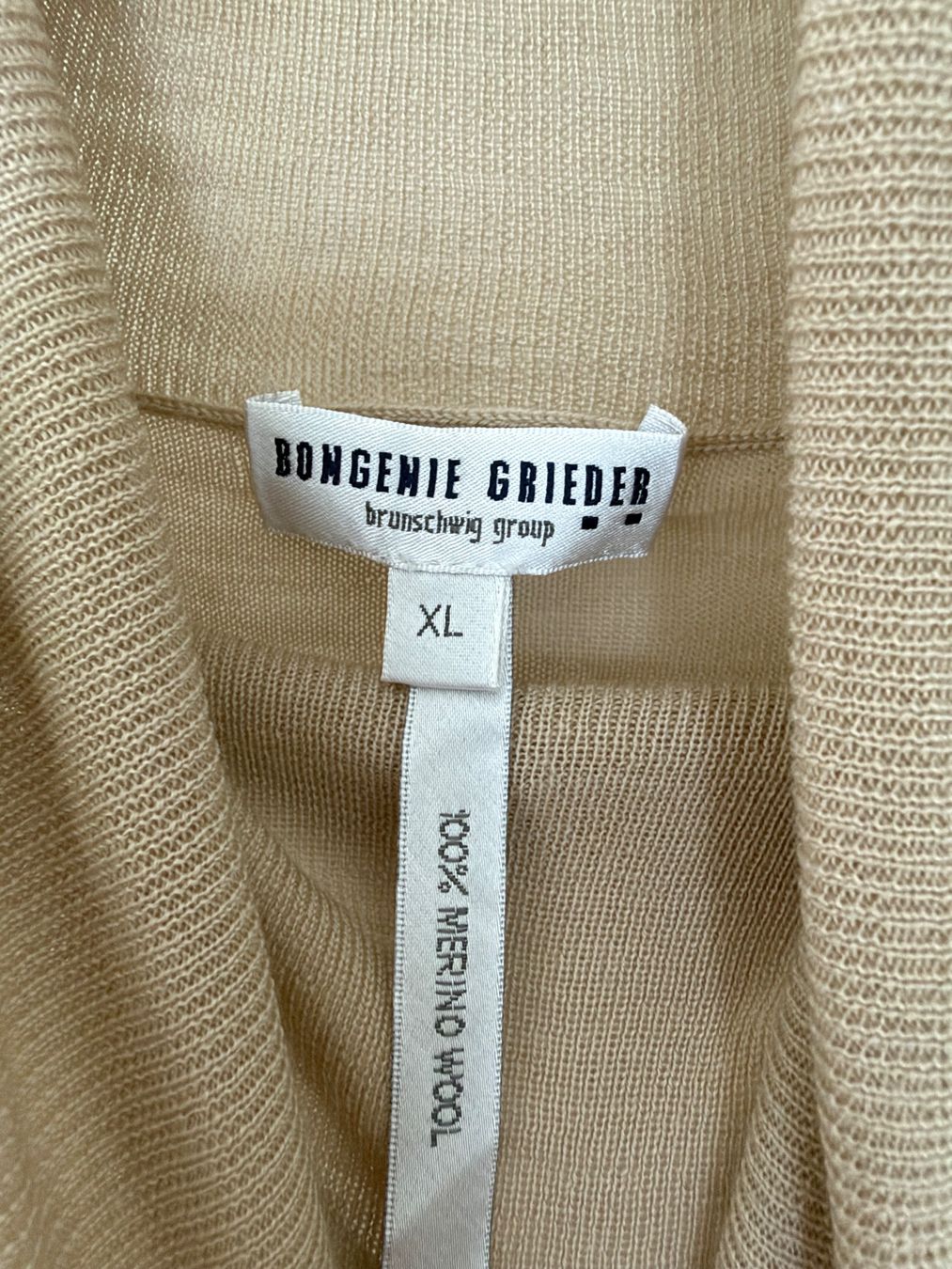 Bongénie Grieder Maglioni & Felpe: Wollpullover Rollkragenpullover Bongenie Grieder beige – Usato da Buchs SG venduto da VintageHomeCH 2