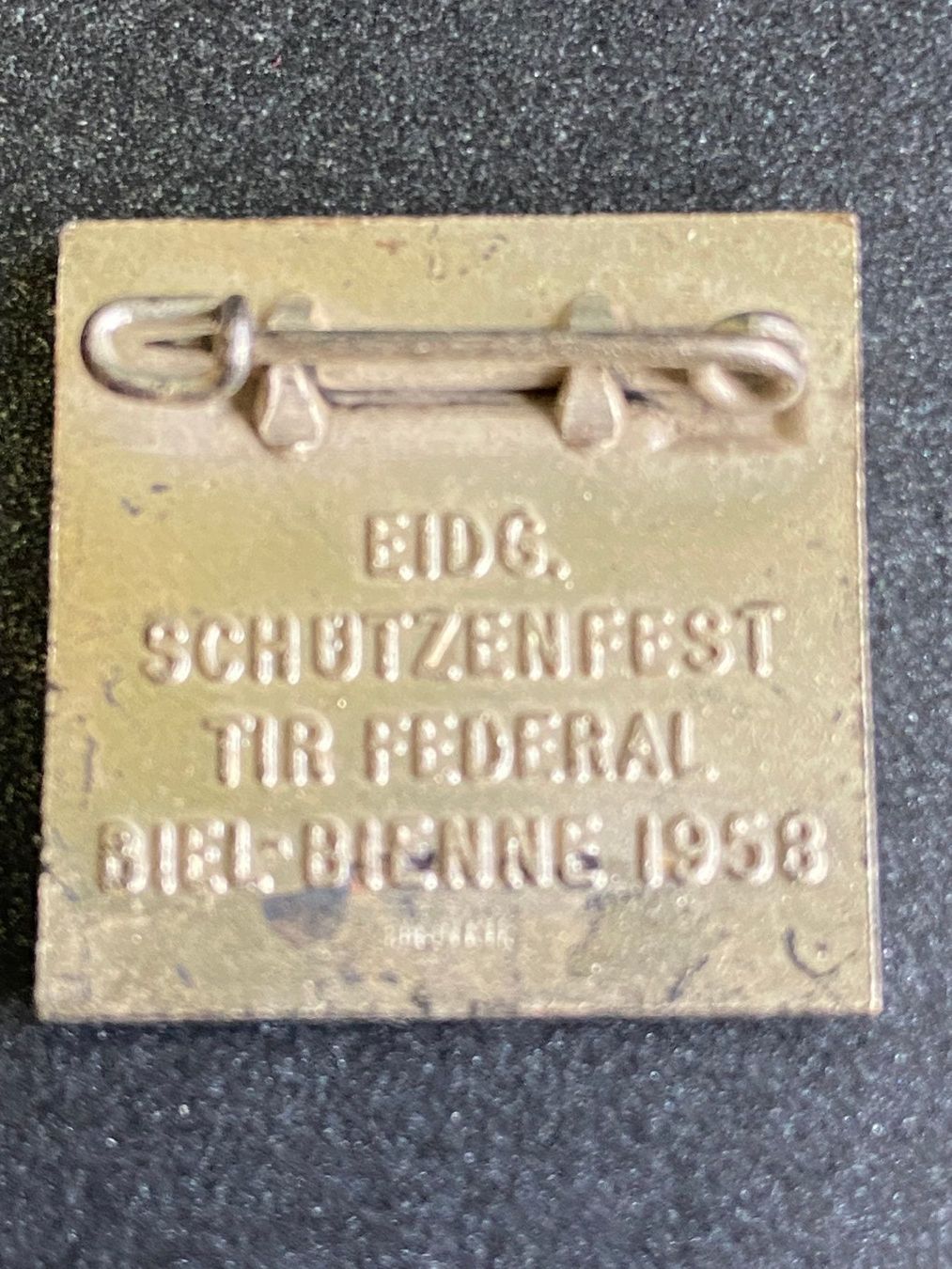 Medaillen: Abzeichen Eid.Schützenfest Biel 1958 – Gebraucht aus Böckten von Hansi36 1