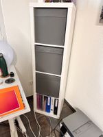 IKEA Kallax Regal weiss mit 3 Boxen