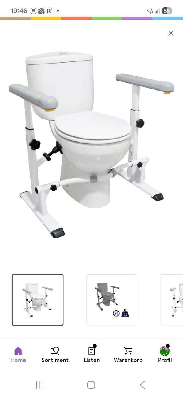 WC: KMINA Toiletten Aufstehhilfe – Usato da Hoelstein venduto da FridlS 2