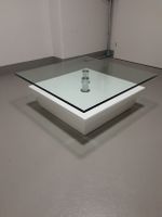 Glas Couchtisch, weiss