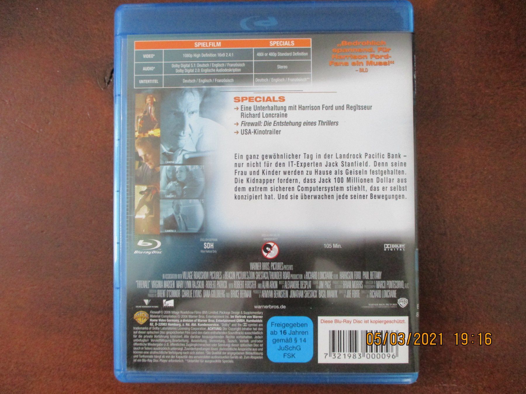 Tutti i DVDs: Firewall – Usato da Liestal venduto da Disc-Point 1