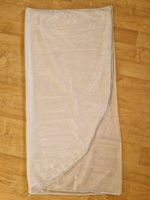 Bauchtanzschleier weiss mit Silberumrandung