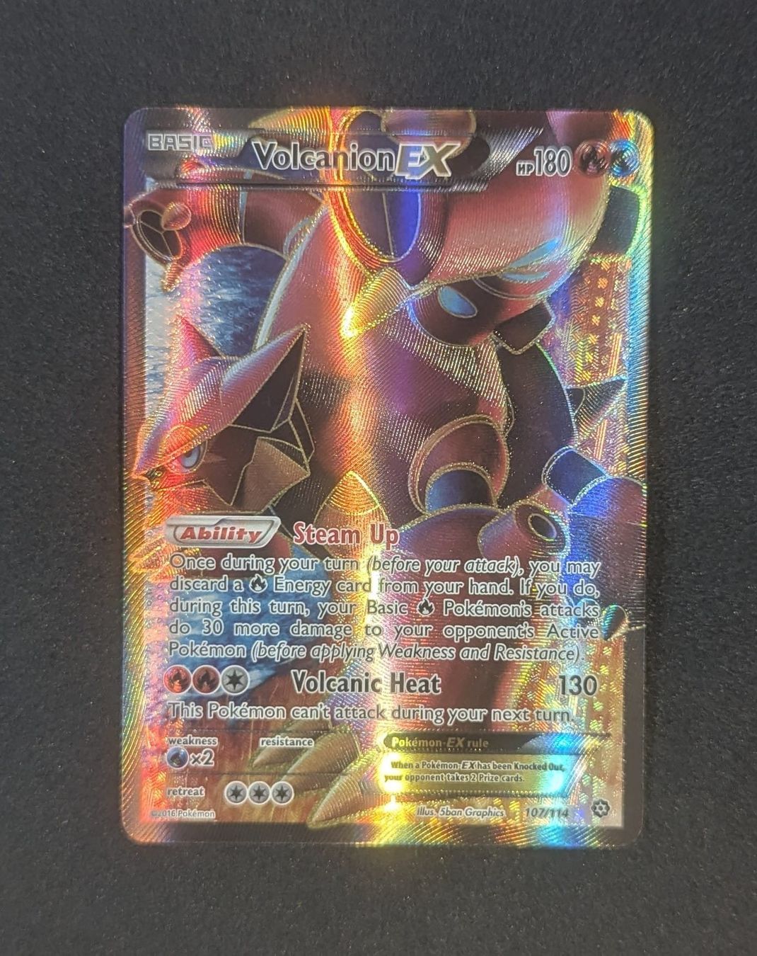 Pokémon Carte collezionabili: Volcanion EX Steam Siege 107/114 – Usato da Zürich venduto da printz7