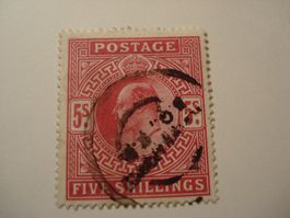 Grossbritannien, alte Marke 5 Shillings, o