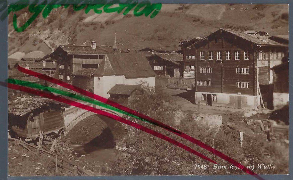 Cartoline postali: Binn. Fotoansichtskarte. – Usato da Horw venduto da SwissSteamMemories