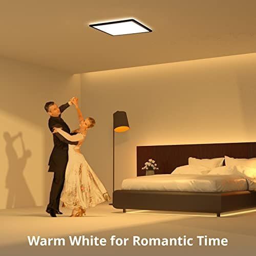Lustres & lampes de plafonds: Deckenleuchte Dimmbar Fernbedienung LED Panel Eckig 24 – Neuf avec emballage d'origine à Hundwil par Pakethase 6