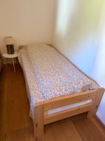 2 Einzelbetten Holzgestell mit Bico Flex Lattenrost 90x200