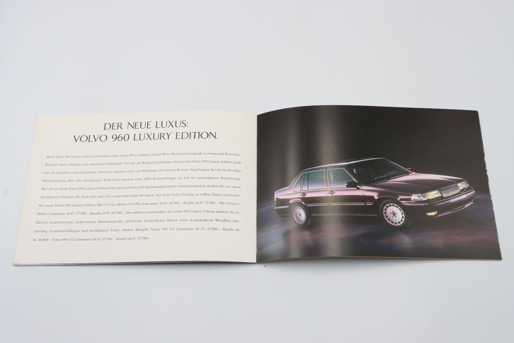 Volvo Documenti: Volvo S40 Premiere 1996 Prospekt – Usato da Bühl b.Aarberg venduto da Collectorpassions 6