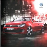 VW Golf GTi Cabriolet - Original-Prospekt im Topzustand