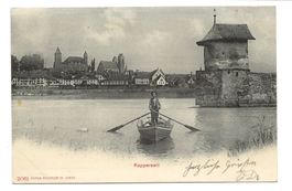Rapperswil (SG) Heilig Hüsli - Kulisse Schloss Kirche - 1908