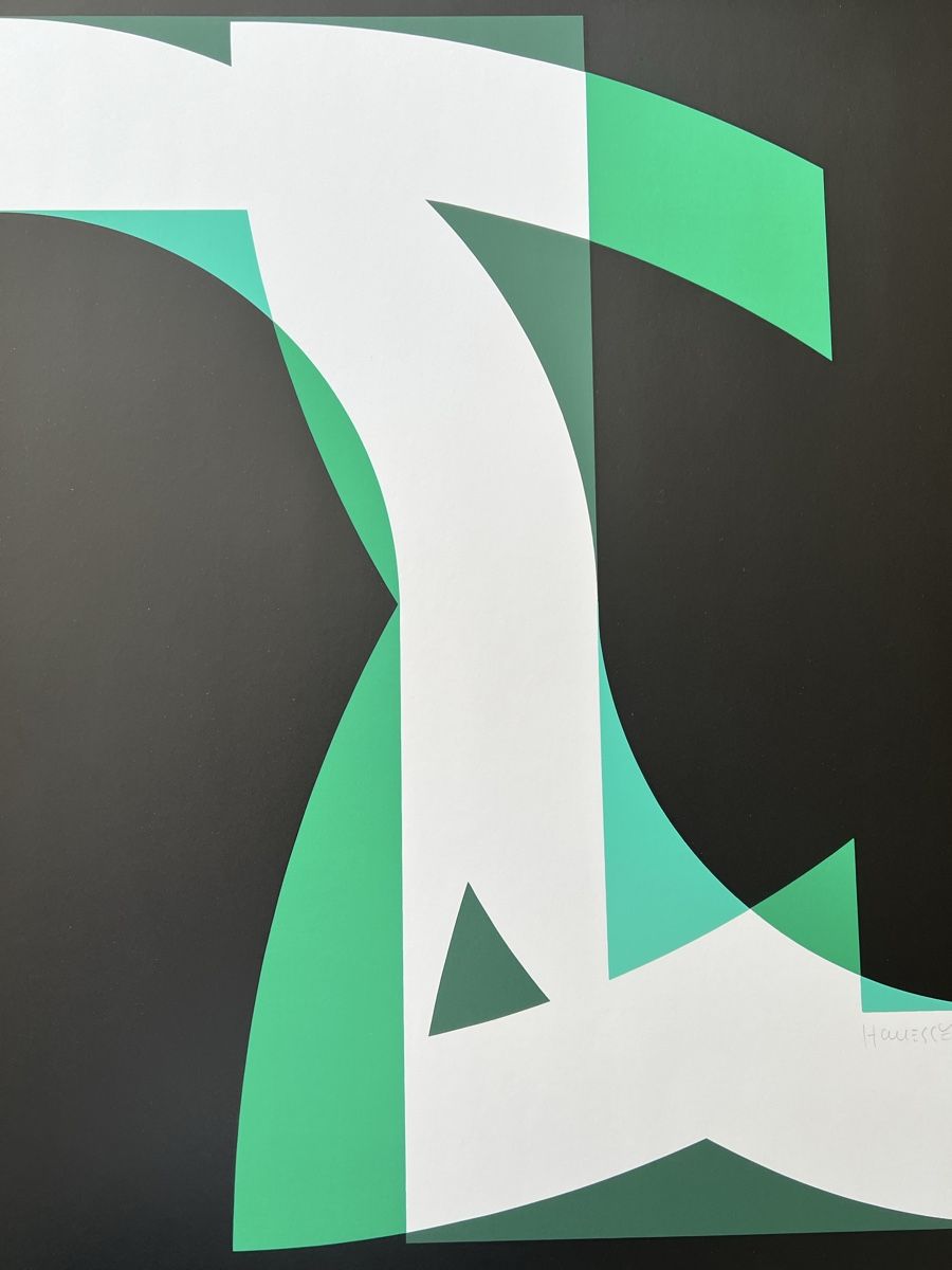 Grafica & Litografie: Gottfried Honegger Original- Serigraphie, 1970 - 65x50 cm – Usato da Adliswil venduto da bilderboerse-zuerich 2