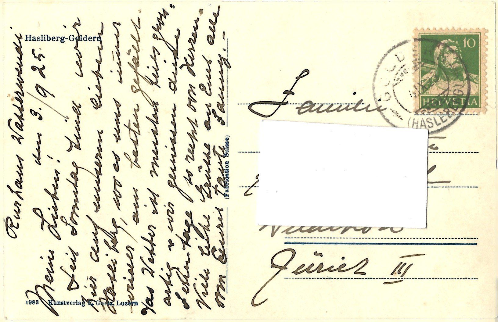 Cartes postales: Hasliberg-Goldern – D'occasion à Bütschwil par Jackson1A 1