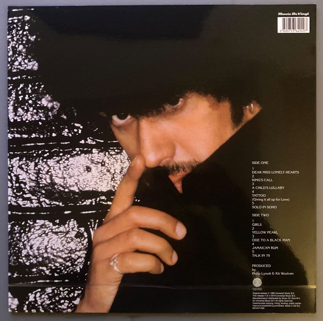 Schallplatten: PHILIPP LYNOTT - SOLO IN SOHO – Gebraucht aus Poliez-Pittet von Newtown-Records 1