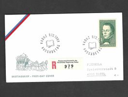 FDC Einschreiben Liechtenstein