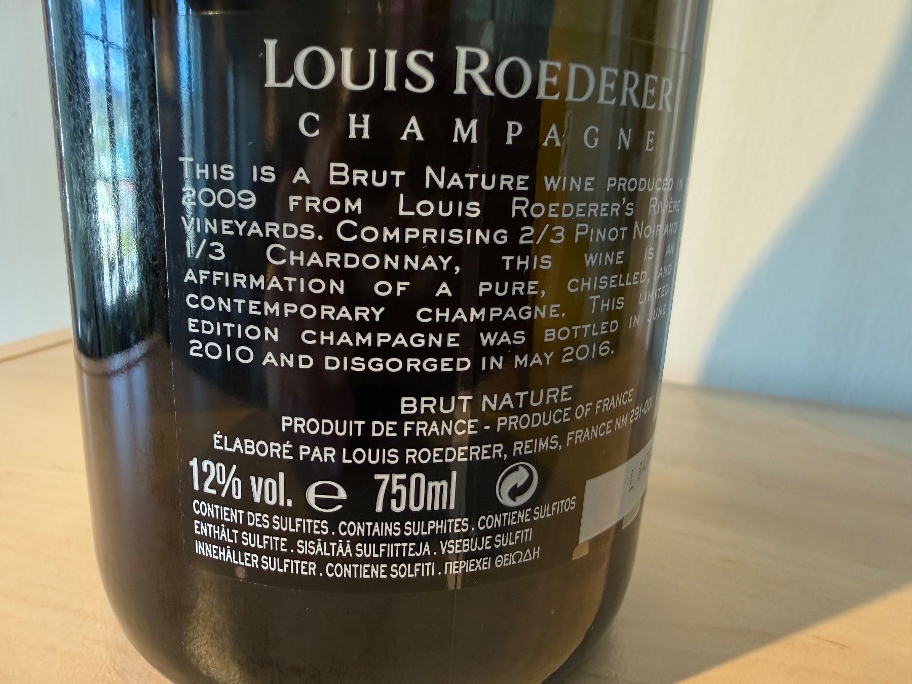 Louis Roederer Vino: 1 Flasche Champagne Philippe STARCK Louis Roederer 2009... – Nuovo e nell'imballaggio originale da Wöschnau venduto da Vinsale 5