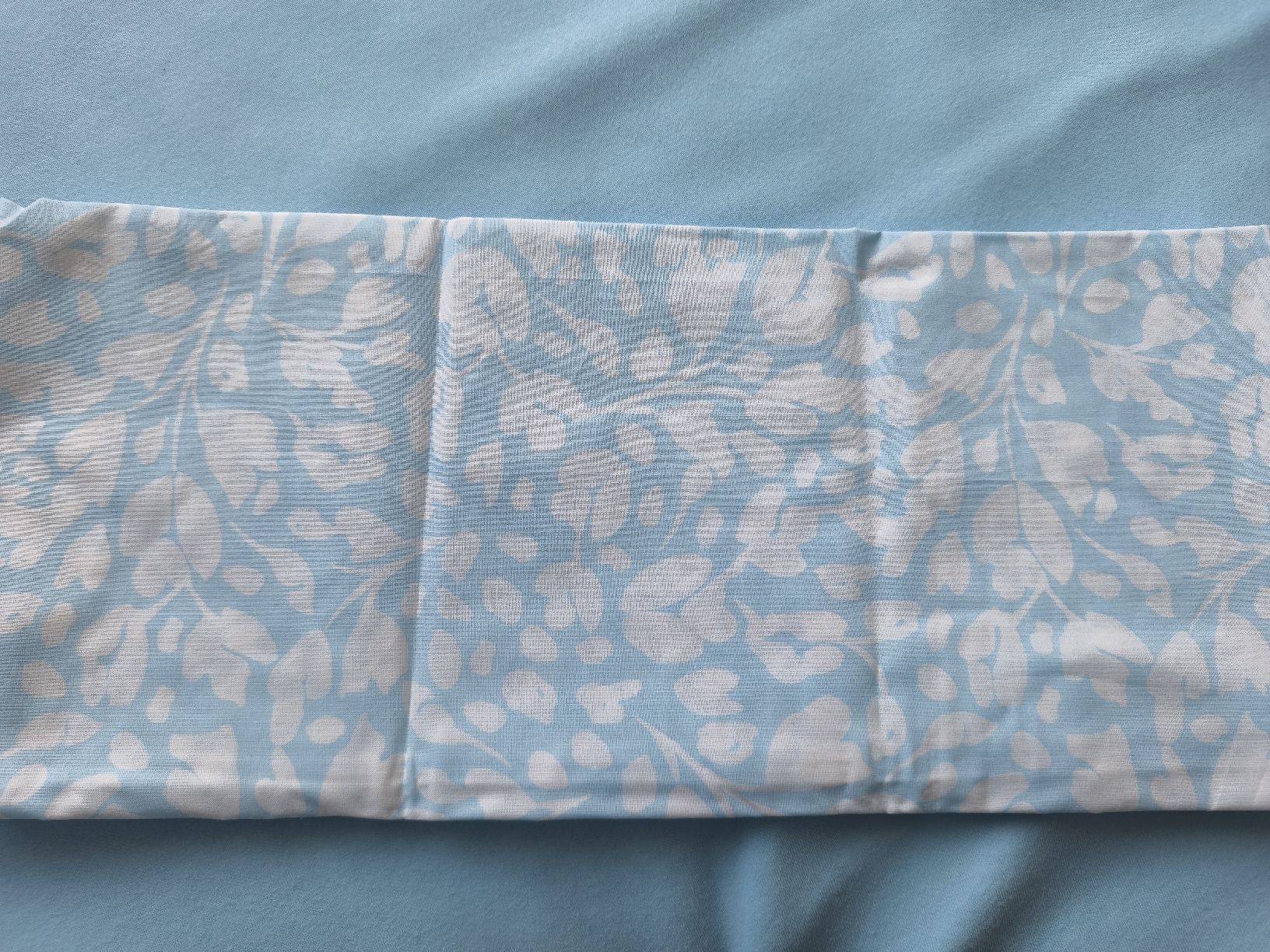 Bettwäsche: NEW Bio Cotton pillow case , floral light blue & white – Neu und originalverpackt aus Sursee von Re.joy 1