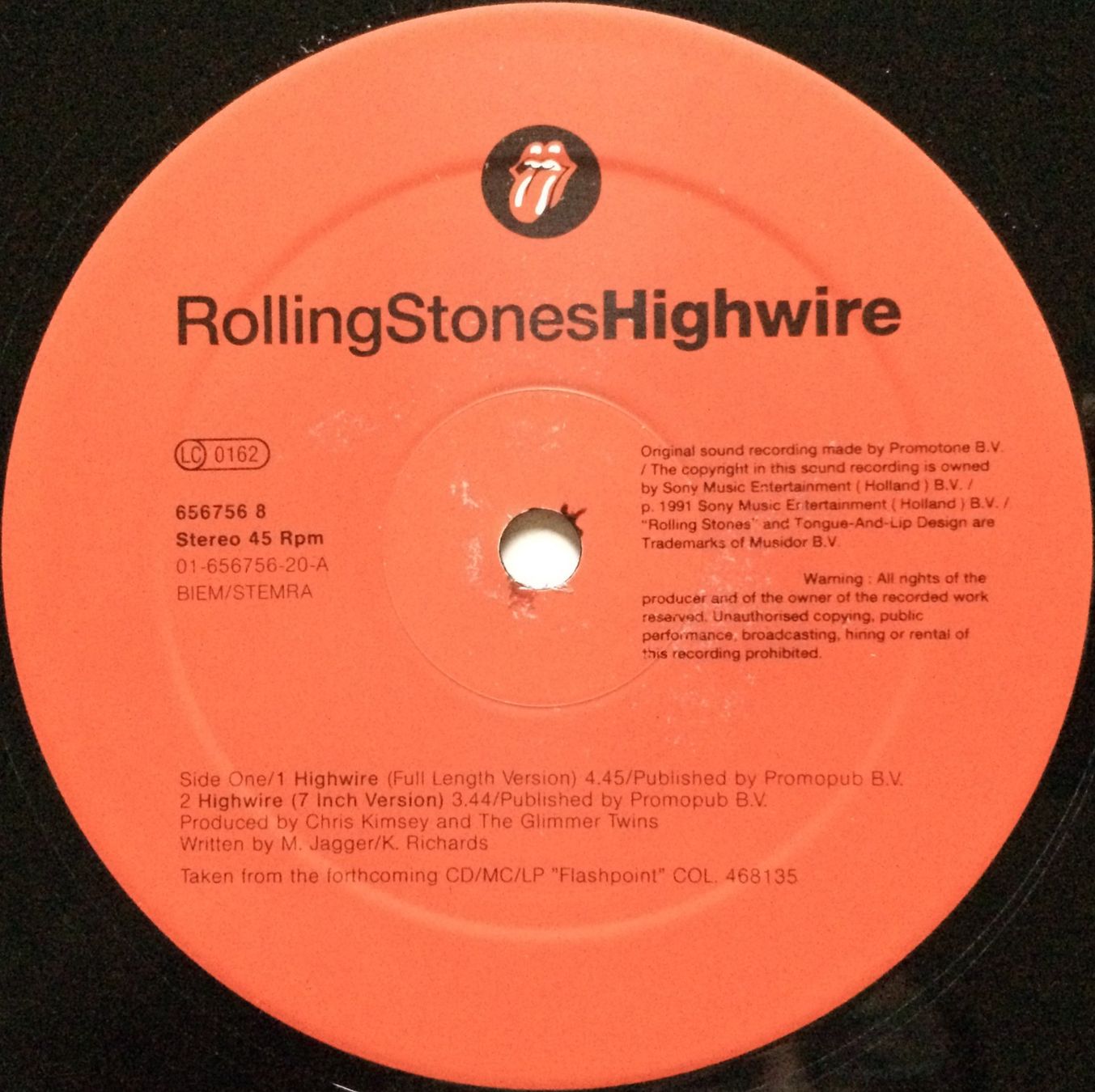 Dischi in vinile: ROLLING STONES - HIGHWIRE – Usato da Bottens venduto da hotter-than-hell 2