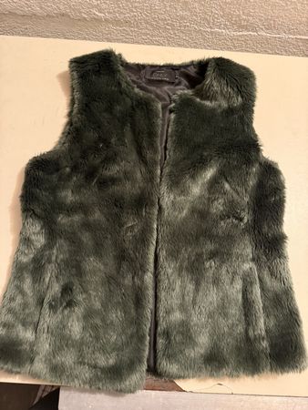 Only Kunstfellweste, Khaki-Grün, Gr. S, Herbst Top!