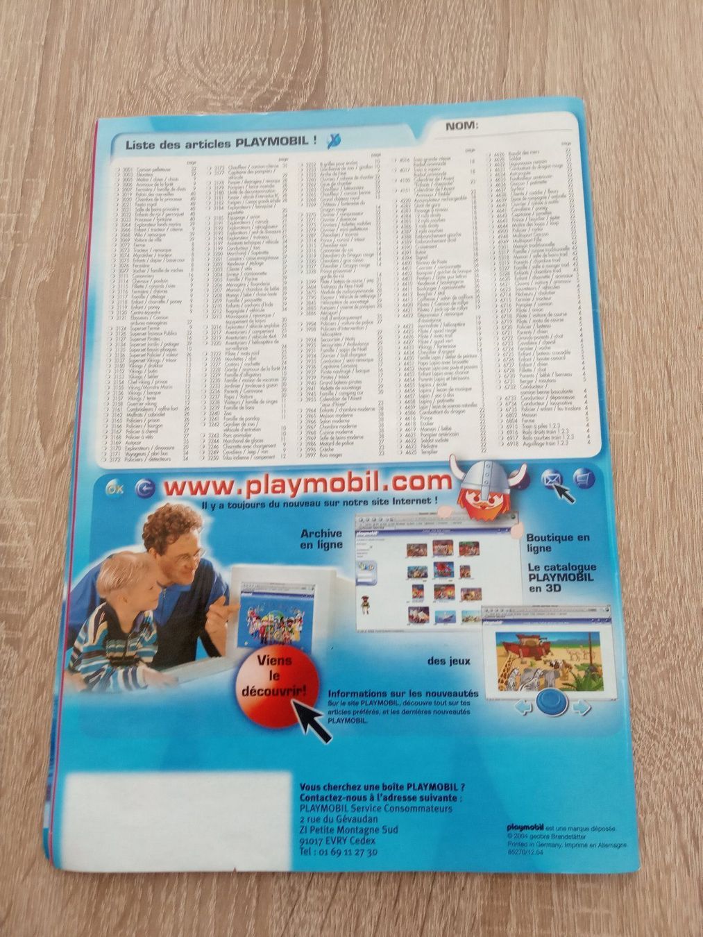 Documenti: Catalogue Playmobil 2005 FR – Usato da Champtauroz venduto da Ozu917 1