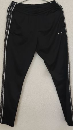 Champion Trainingshose schwarz mit Seitenstreifen