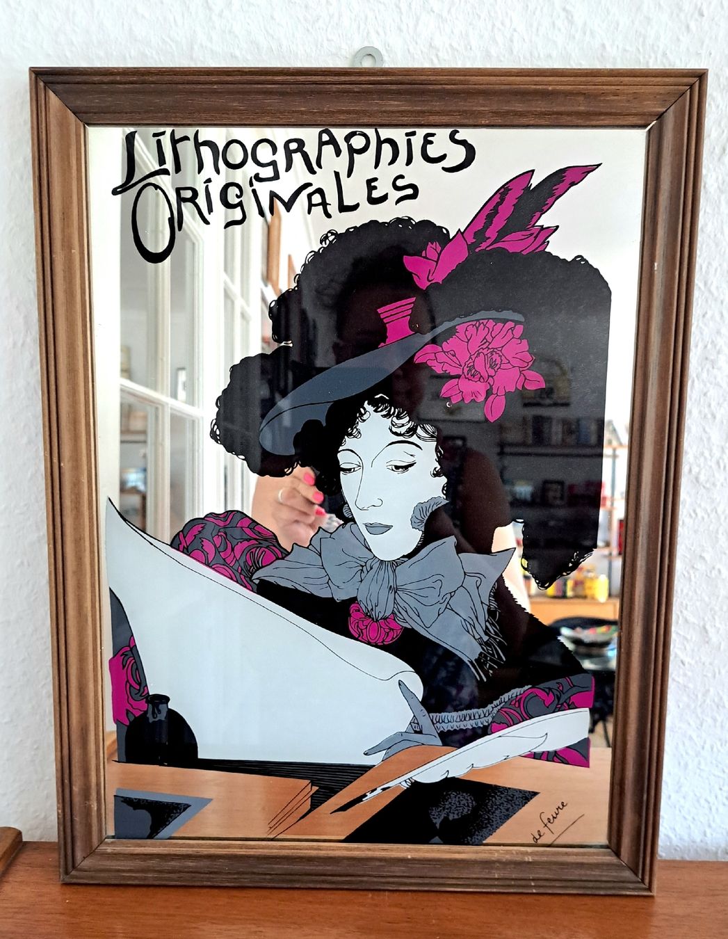 Grafica & Litografie: " Lithographie De Feure/miroir vintage – Usato da Hauterive NE venduto da ali_vintage