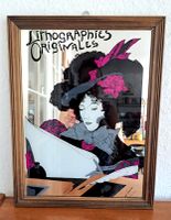 " Lithographie De Feure/miroir vintage