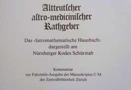 Altdeutscher Astro-Medizinischer Ratgeber / Faksimile 1983
