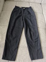 Classic Navy Blue Wool Trousers - Women's size 40