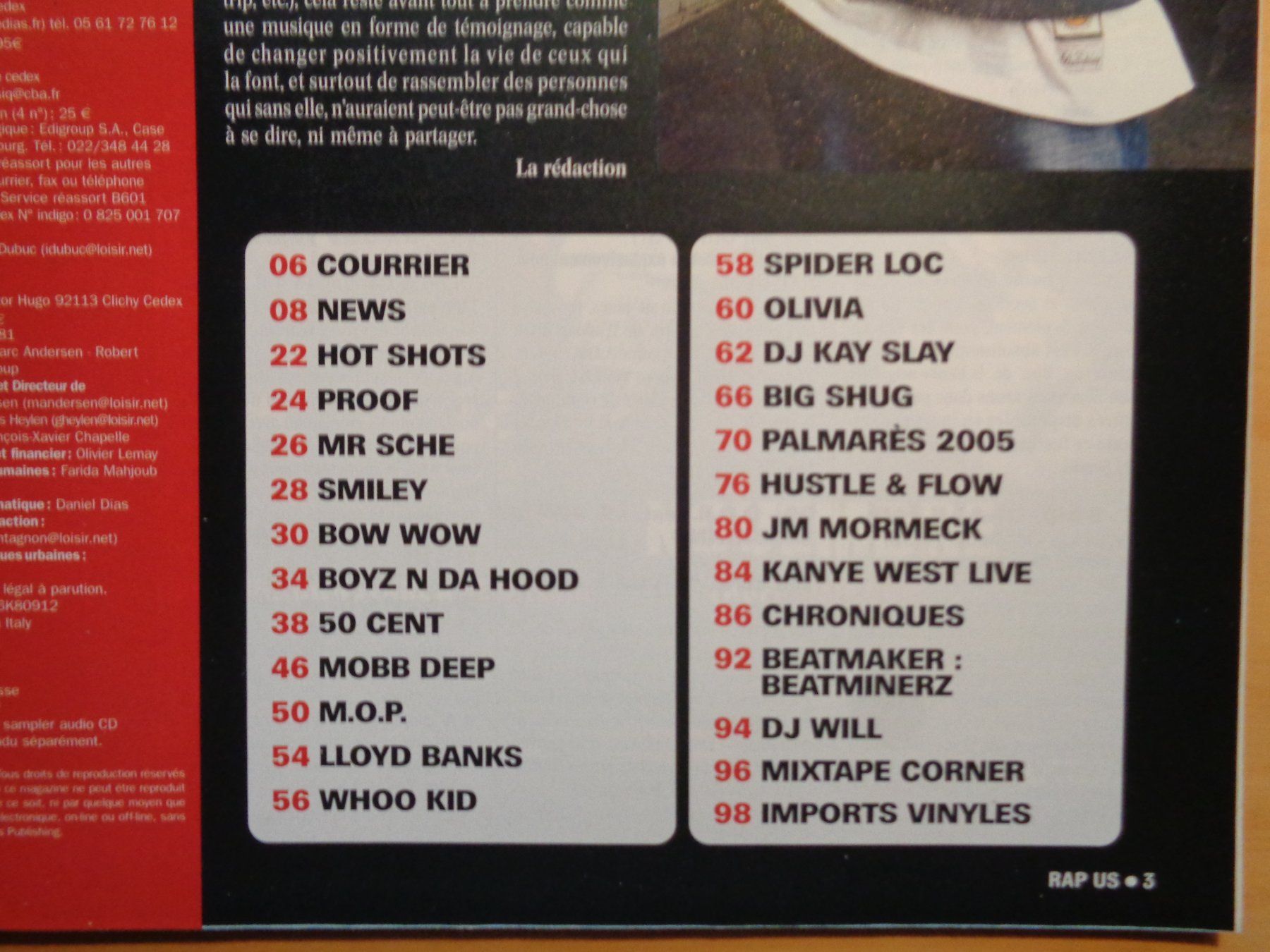 CD: Rap US janvier 2006 50 Cent MOP Mobb Deep 8 Mile + CD – Usato da Romainmôtier venduto da Oaxaca9 1